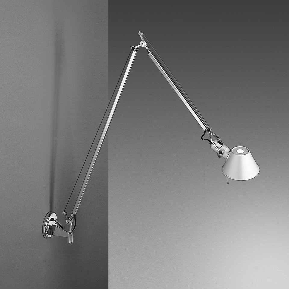 Lampada da parete design collection serie Tolomeo braccio led Artemide